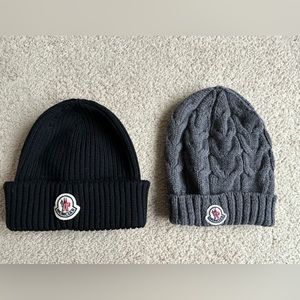 2 boys Moncler winter hats NWOT